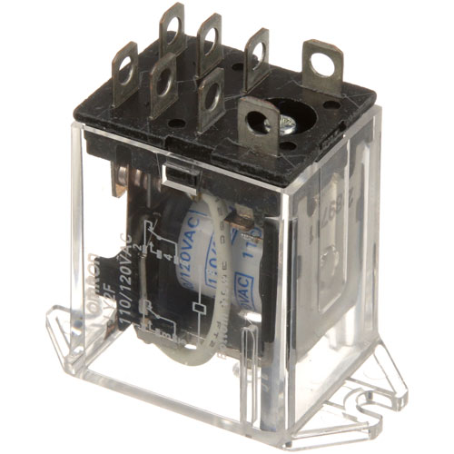 Baxter 01-1000V6-00070 8 Terminals Relay, 3/16", 110/120V