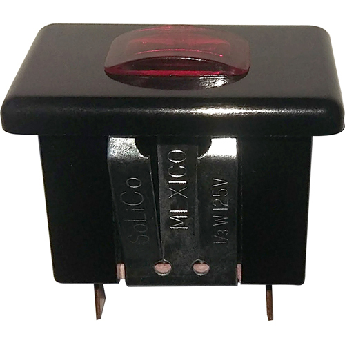 Vollrath 2515841-1 Indicator Lamp, 125V Red Dome