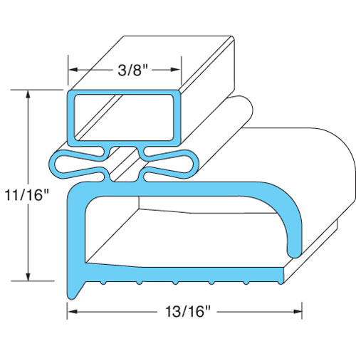 Randell IN-GSK165 Door Gasket, 23-5/16" X 23-11/16"